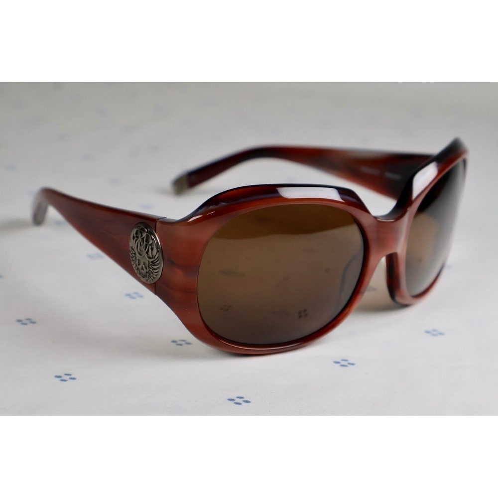Rock & Republic Predator Reddish Oversized Skull Sunglasses 130 Made in Japan